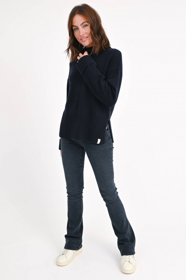 Henry Christ Cashmere Pullover in Navy