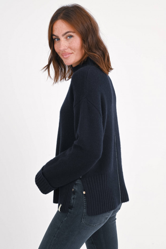 Henry Christ Cashmere Pullover in Navy