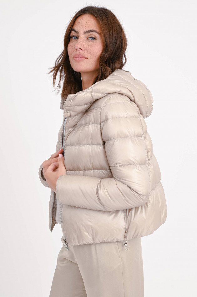 Herno Daunenjacke ULTRALIGHT CROPPED in Beige-Gold