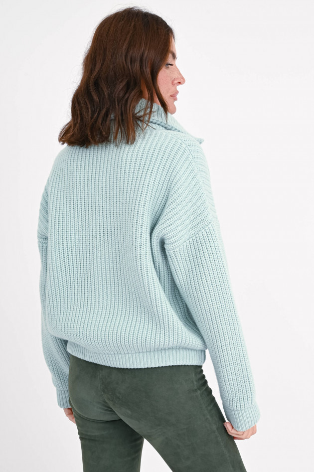 Herno Hybrid-Strickjacke in Mint