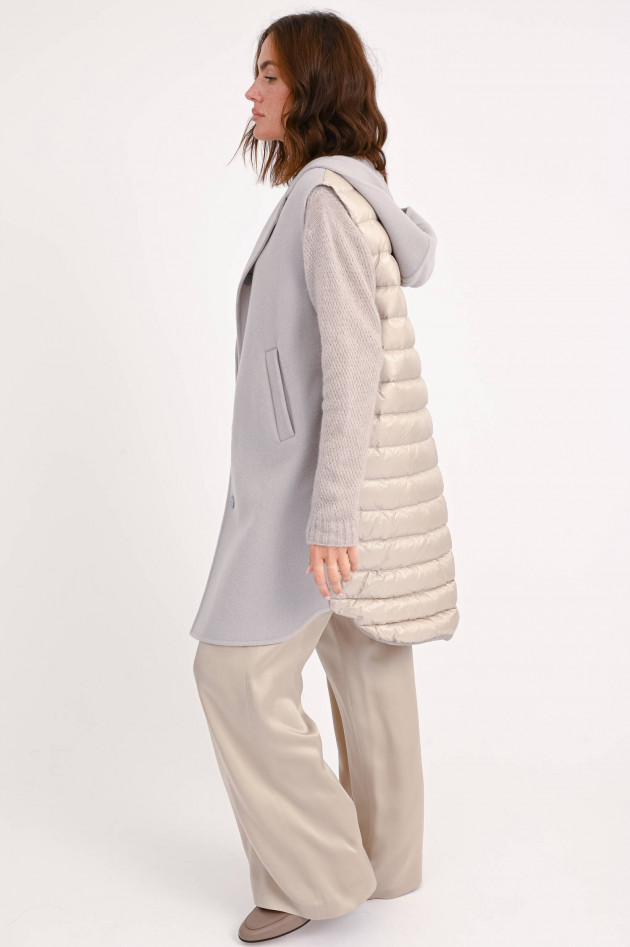 Herno Woll-Daunen-Gilet in Beige-Gold