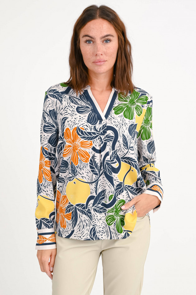 herzen´S angelegenheit Seidenbluse mit Blumen in Multicolor