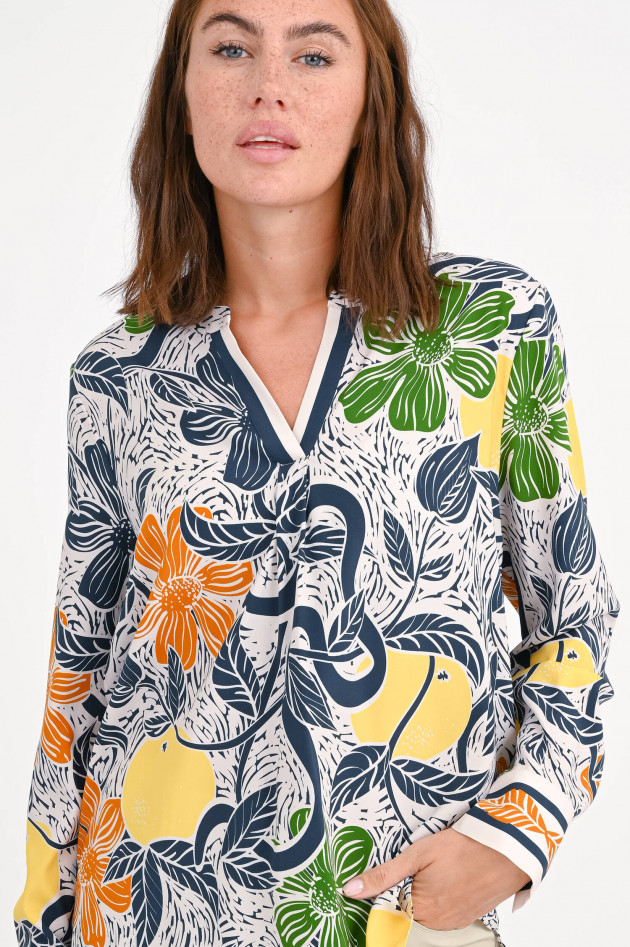 herzen´S angelegenheit Seidenbluse mit Blumen in Multicolor