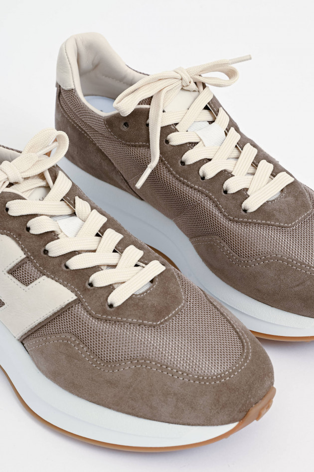 Hogan Sneaker H641 ALLACCIATO in Taupe