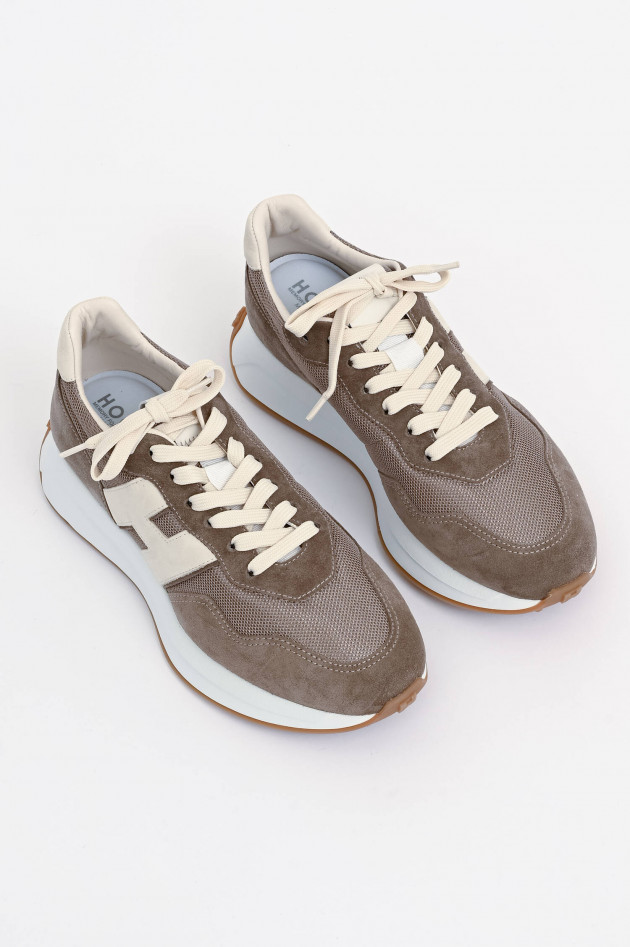 Hogan Sneaker H641 ALLACCIATO in Taupe