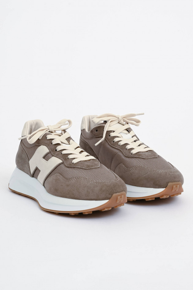 Hogan Sneaker H641 ALLACCIATO in Taupe