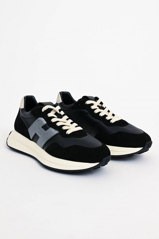 Hogan Sneaker H641 in Schwarz/Weiß