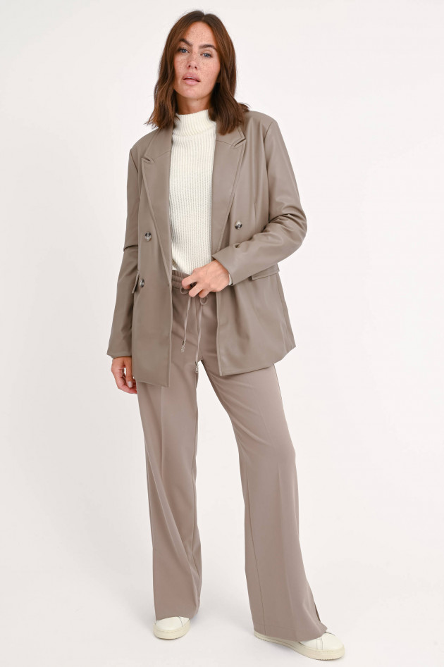 I Heart  Lederblazer in Taupe