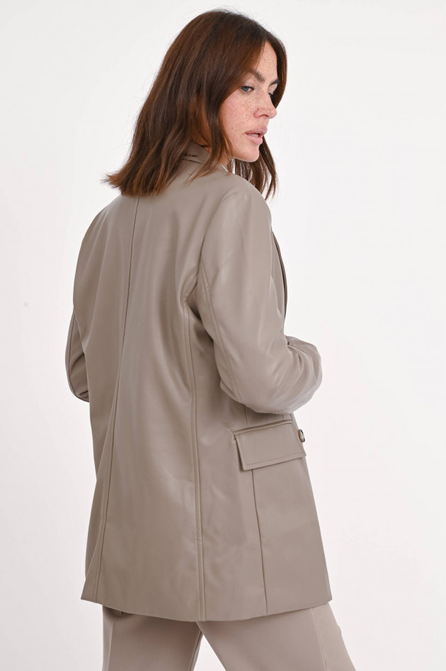 I Heart  Lederblazer in Taupe