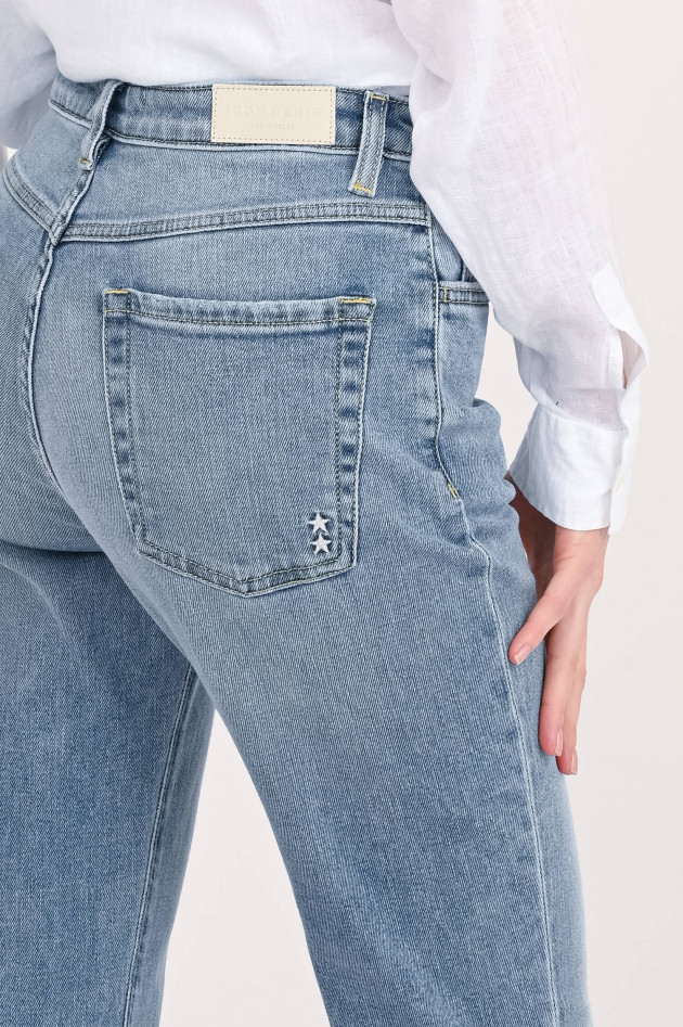 Icon Denim High Rise Flare Jeans PAM in Mittelblau