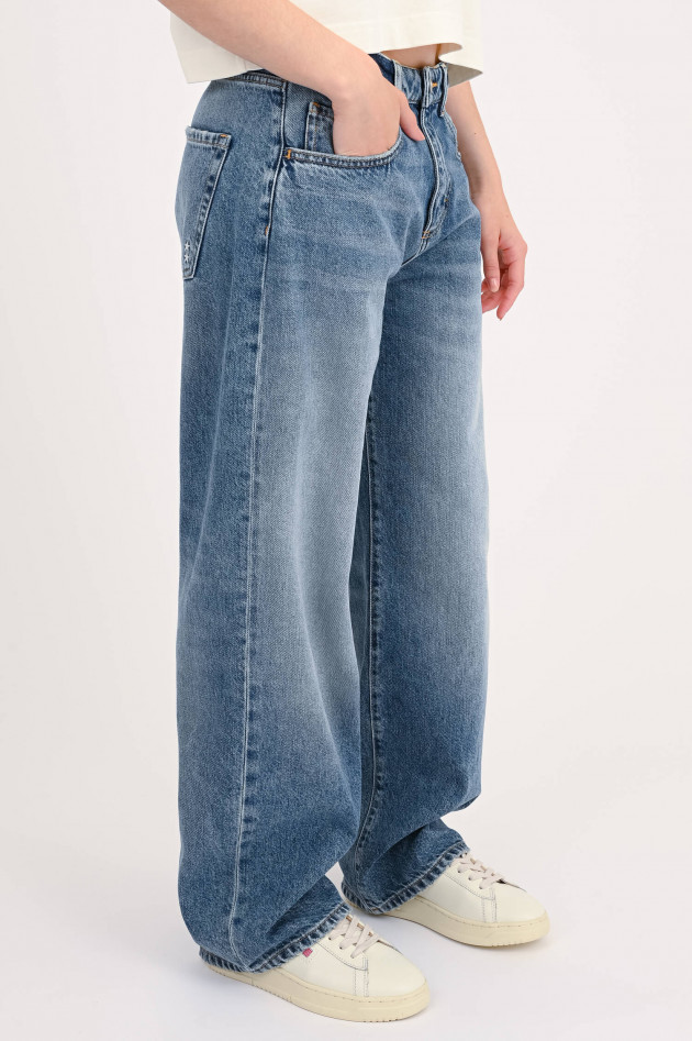 Icon Denim Mid Rise Jeans in Mittelblau