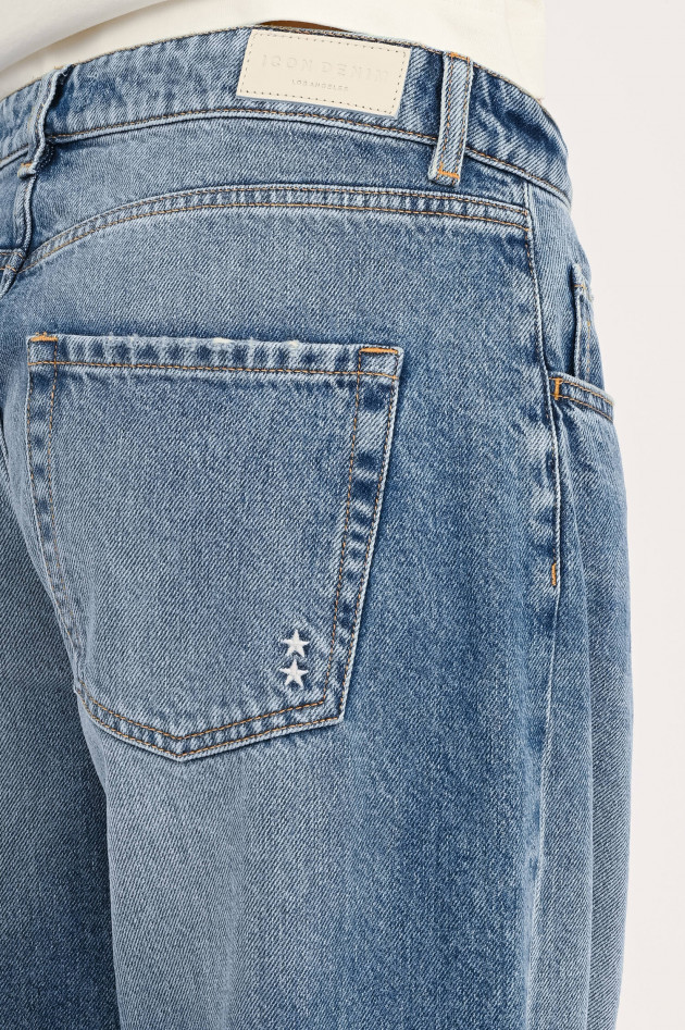 Icon Denim Mid Rise Jeans in Mittelblau