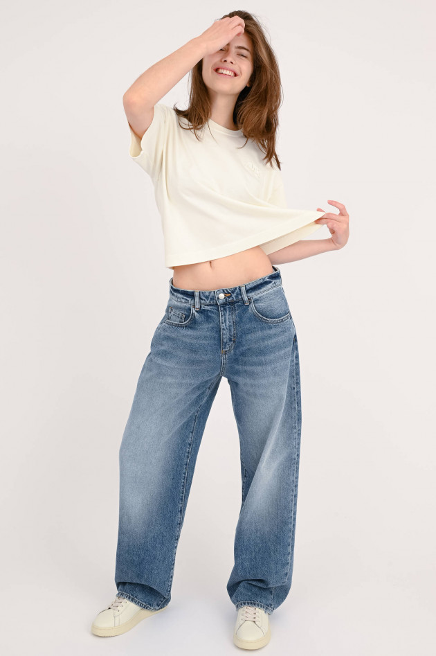 Icon Denim Mid Rise Jeans in Mittelblau