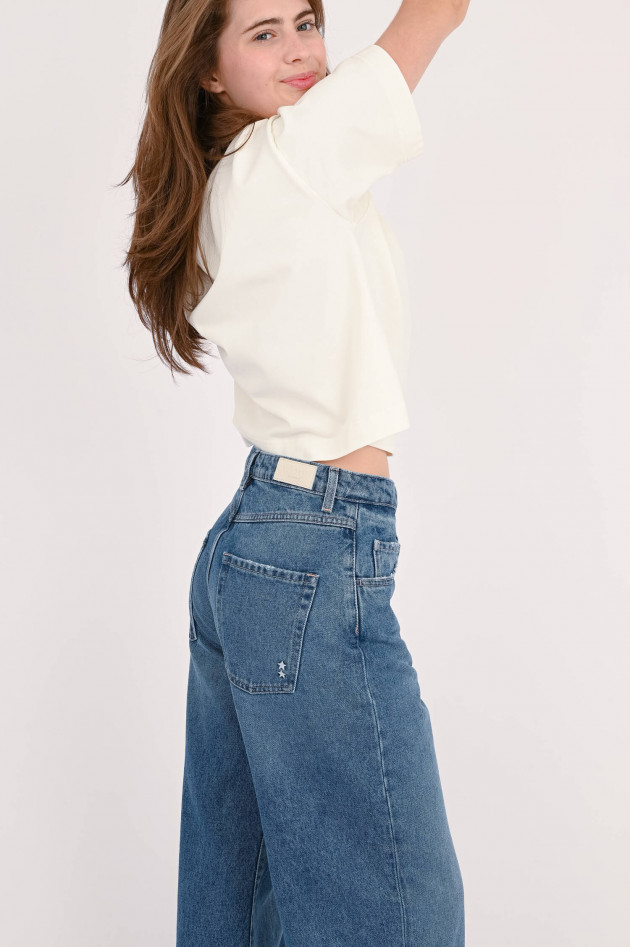 Icon Denim Wide Leg Jeans in Mittelblau