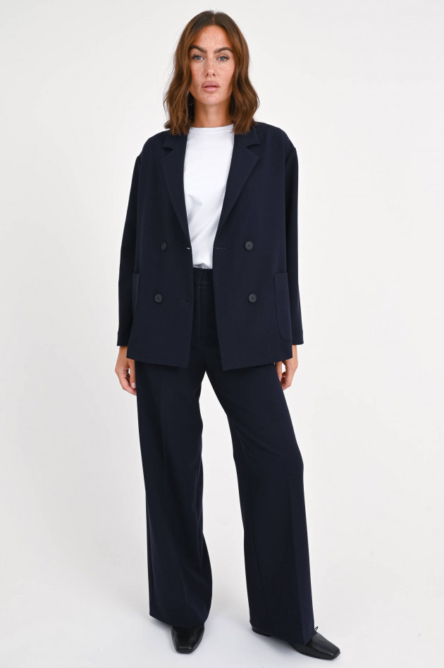 Love Birds Oversize Blazer in Navy