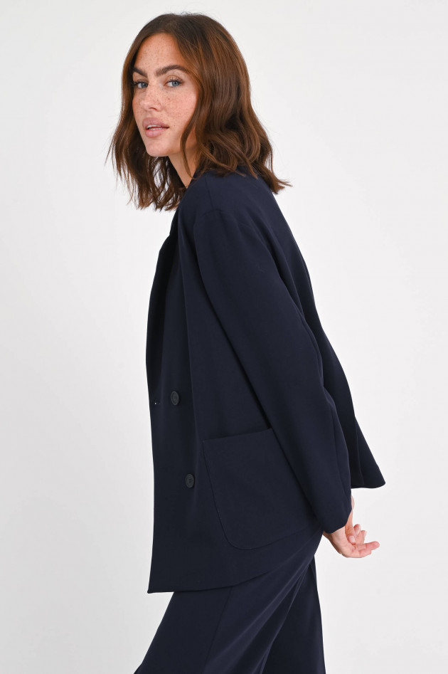 Love Birds Oversize Blazer in Navy