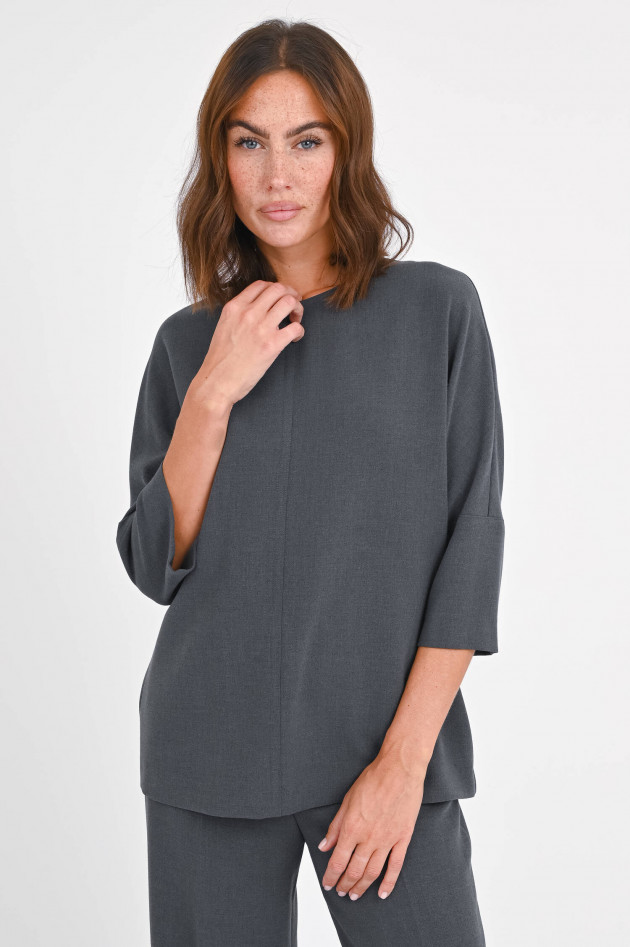 Love Birds Oversize Shirt in Grau