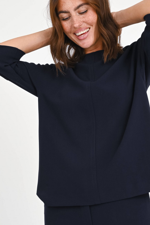 Love Birds Oversize Shirt in Navy