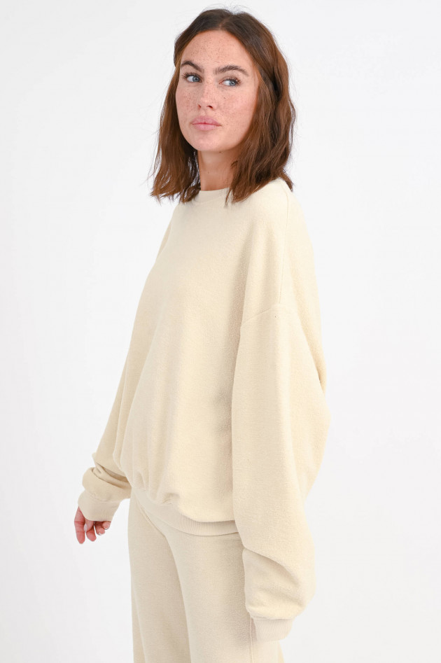 Love Joy Victory Frottee-Sweatshirt RANA in Creme