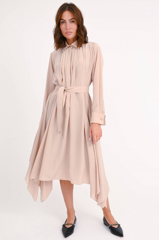 Max Mara Asymmetrisches Seidenkleid CALCA in Blush