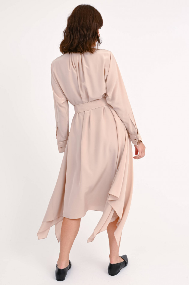 Max Mara Asymmetrisches Seidenkleid CALCA in Blush