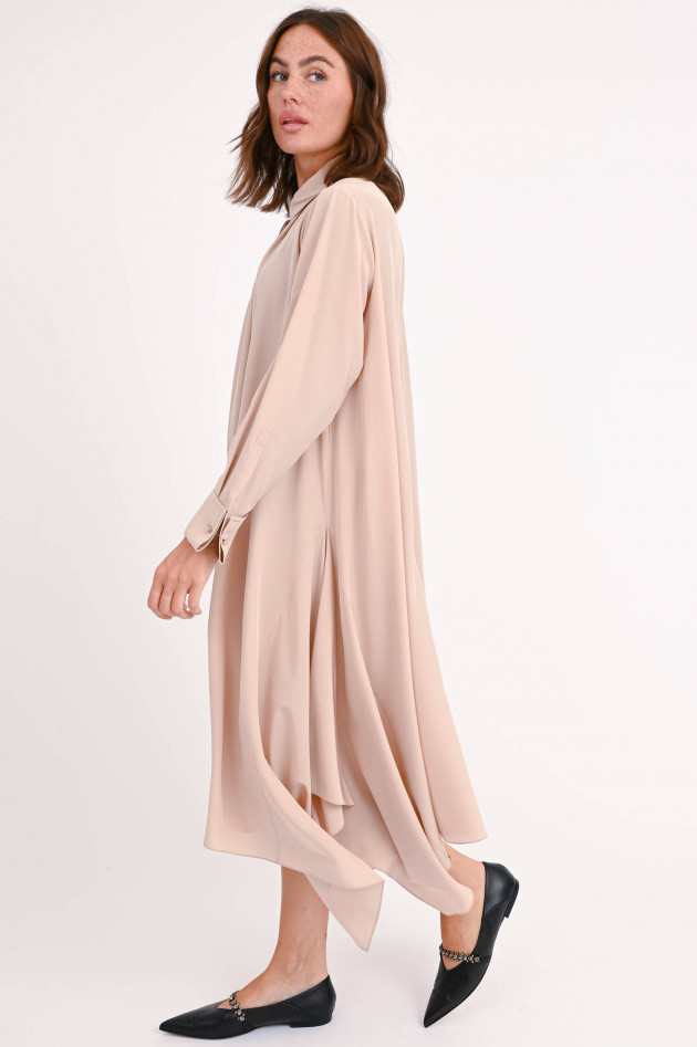 Max Mara Asymmetrisches Seidenkleid CALCA in Blush