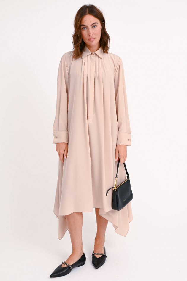 Max Mara Asymmetrisches Seidenkleid CALCA in Blush