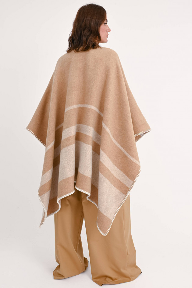 Max Mara Leisure Cape DEREMI in Beige/Natur