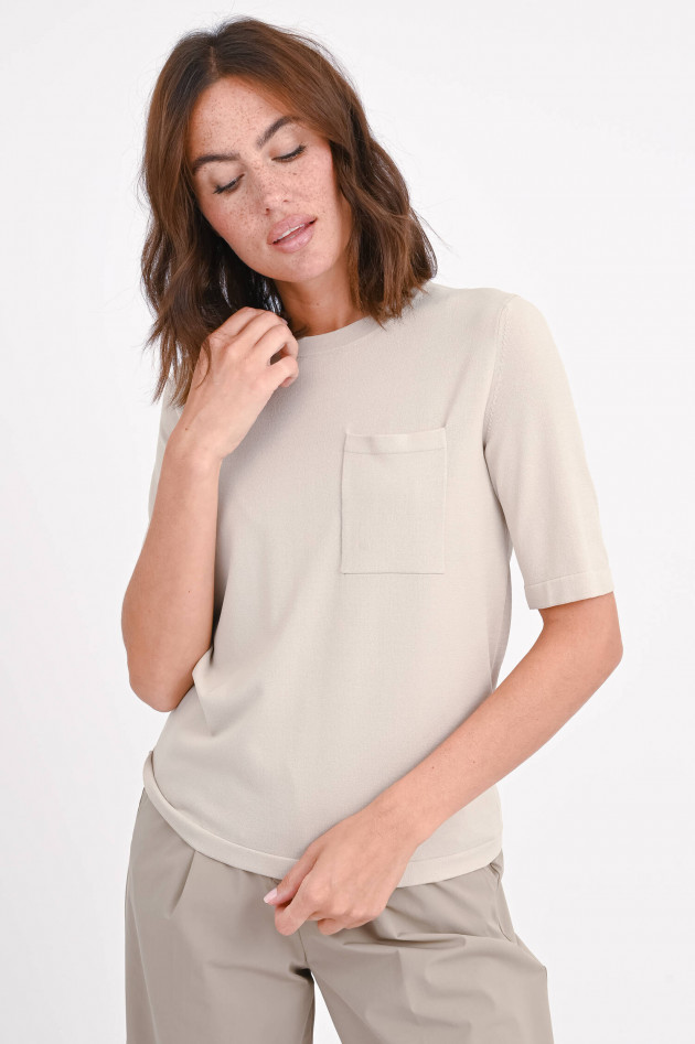 Max Mara Leisure Ripp Top TAHITI in Greige