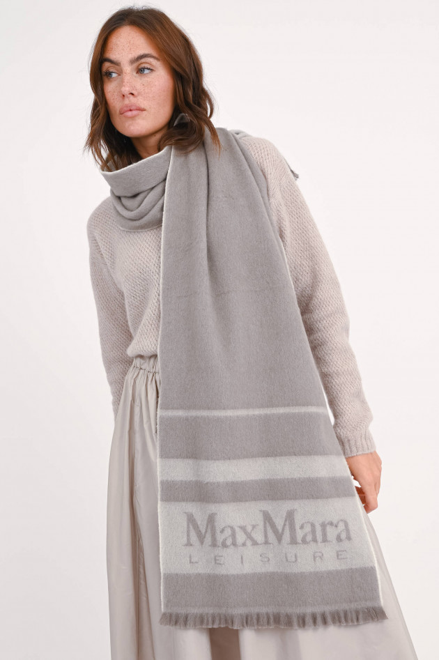 Max Mara Leisure Schal COLIBRI in Taupe/Natur