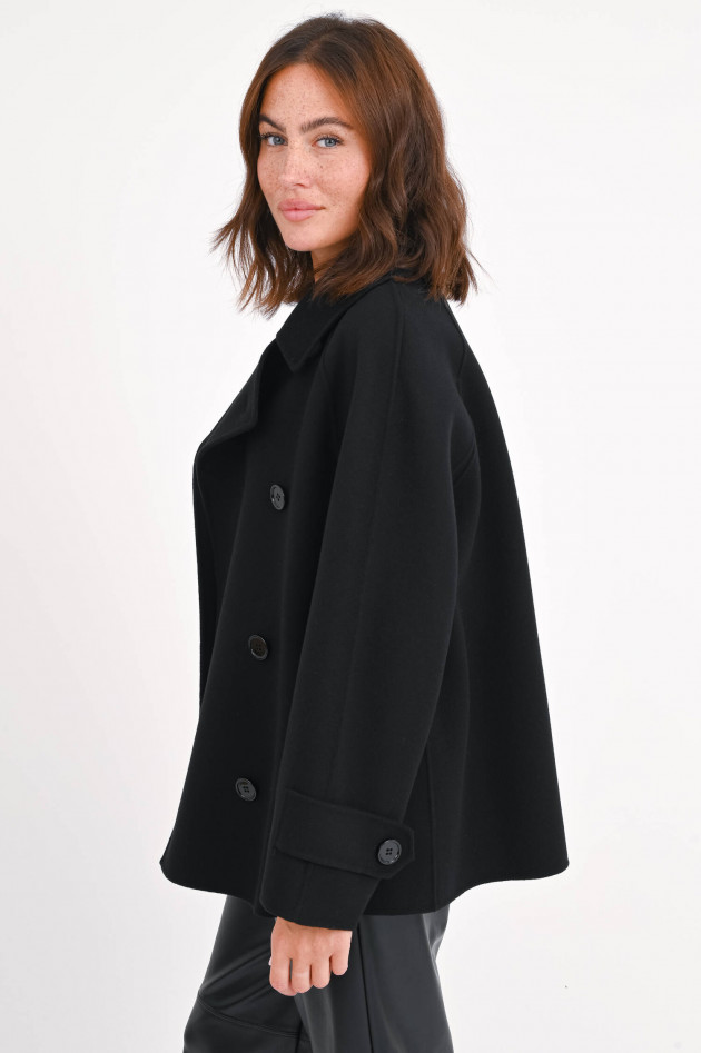 Max Mara-S Trenchcoat LOUIS aus Wolle in Schwarz