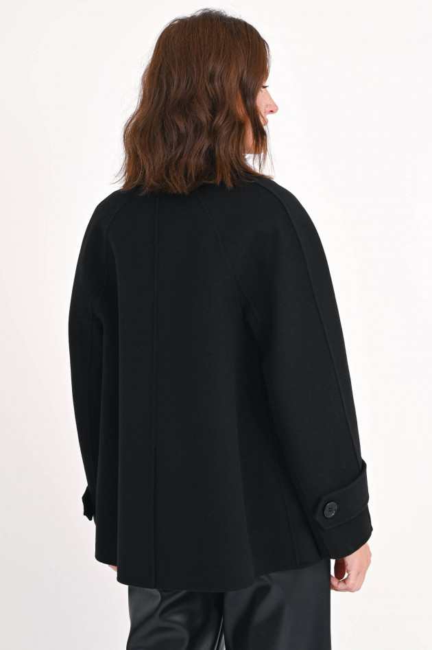 Max Mara-S Trenchcoat LOUIS aus Wolle in Schwarz