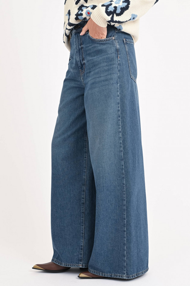 Max Mara Weekend Jeans ABITATA mit weitem Bein in Vintage Blau