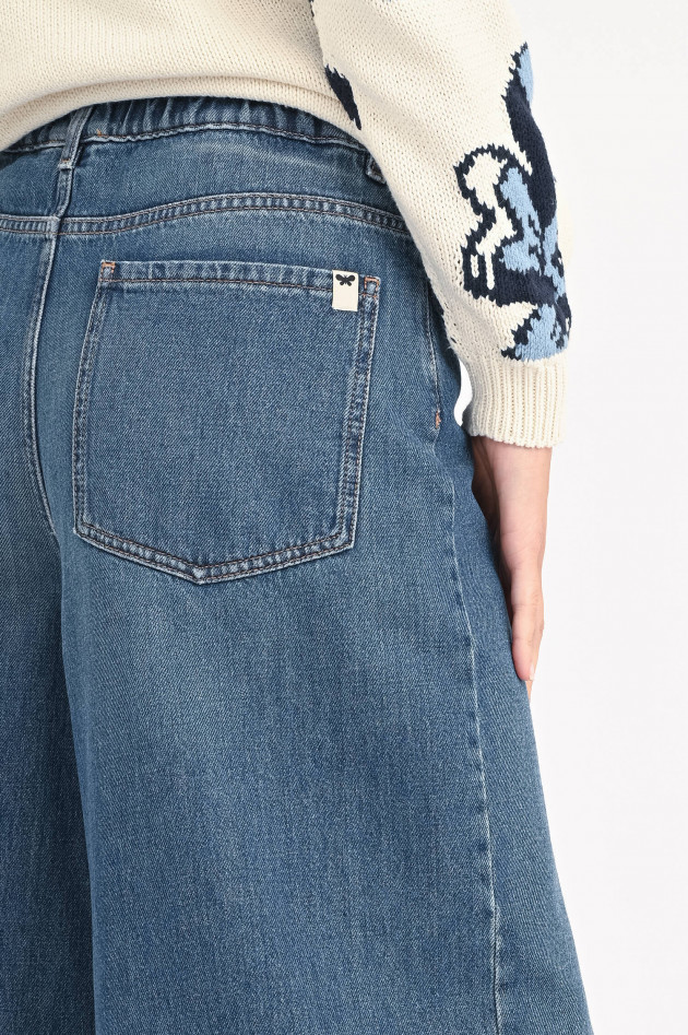 Max Mara Weekend Jeans ABITATA mit weitem Bein in Vintage Blau