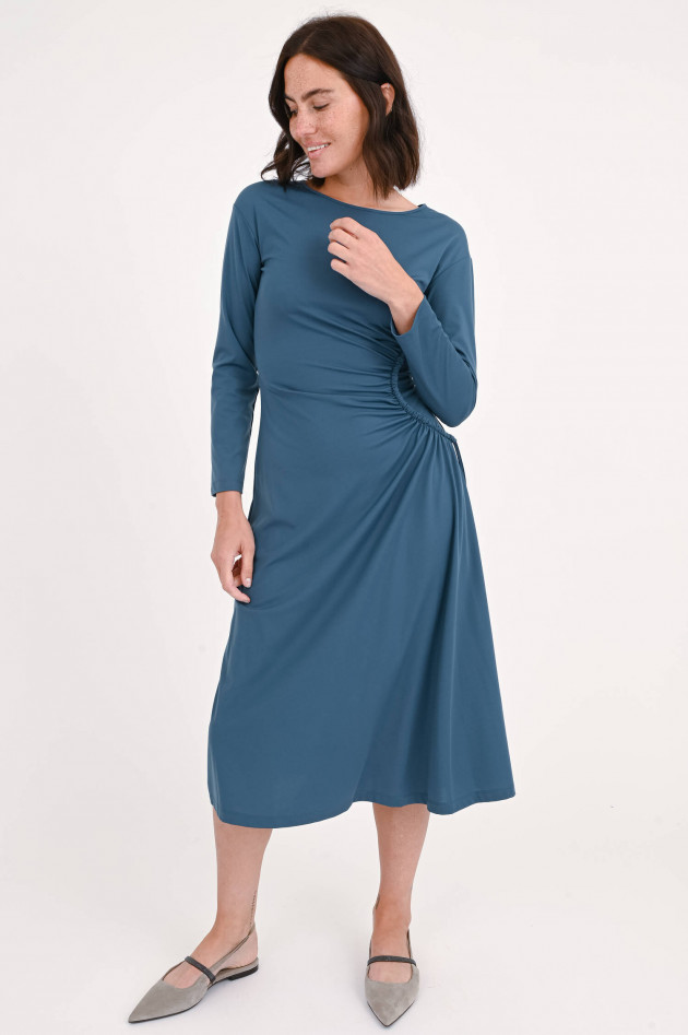 Max Mara Weekend Midi-Kleid mit verspieltes Knoten-Detail in Petrol