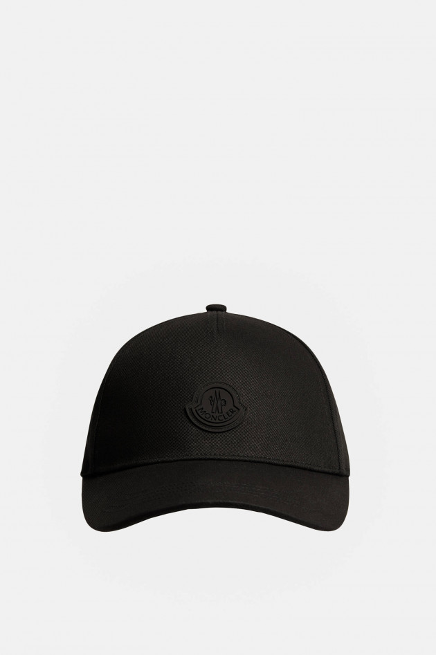 Moncler Basecap mit Logo in Schwarz