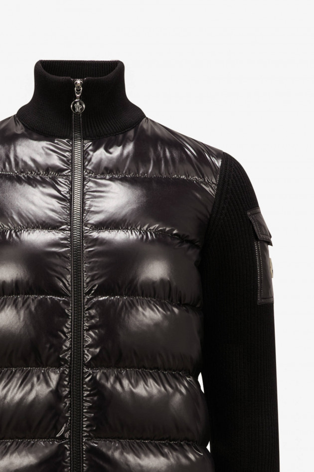 Moncler Hybrid Strickjacke in Schwarz