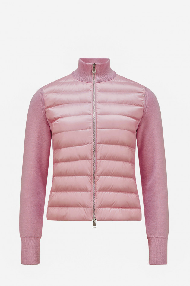 Moncler Hybrid Strickjacke in Rosa