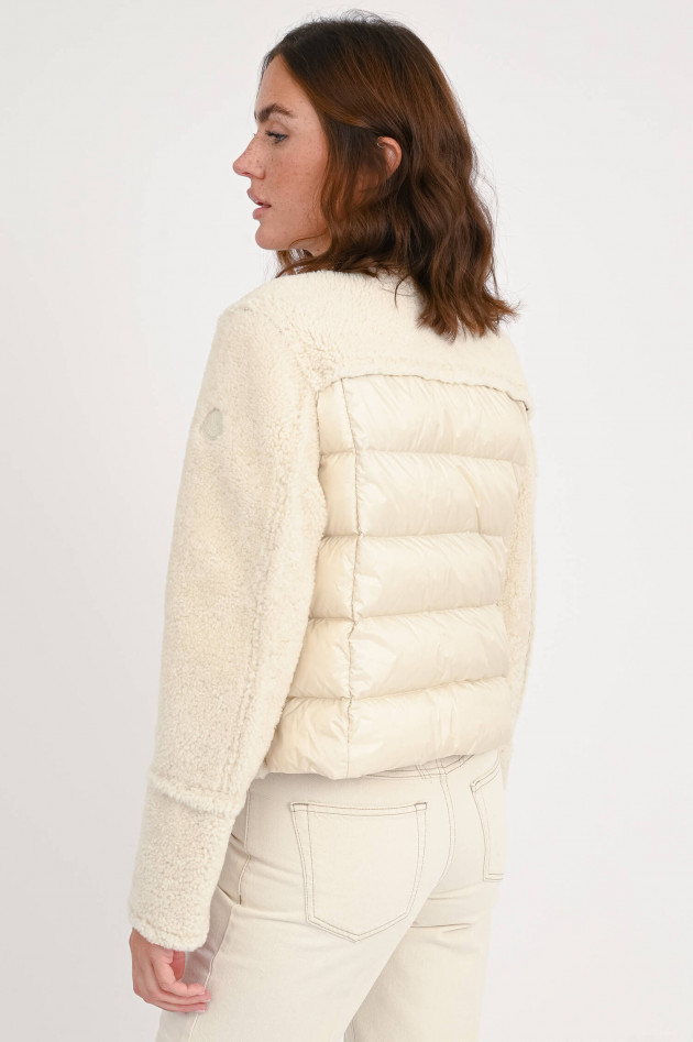 Moncler Lammfelljacke BOUGES in Creme