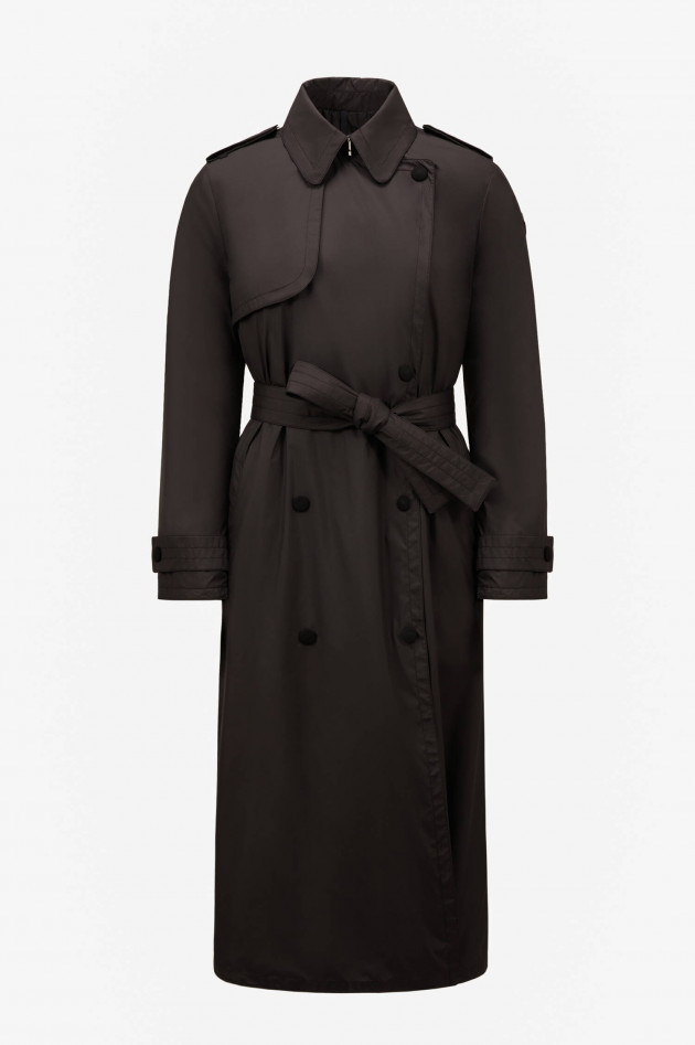 Moncler Wattierter Trenchcoat BARBENTANE in Schwarz