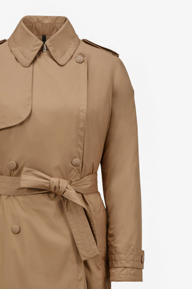 Moncler Wattierter Trenchcoat BARBENTANE in Beige