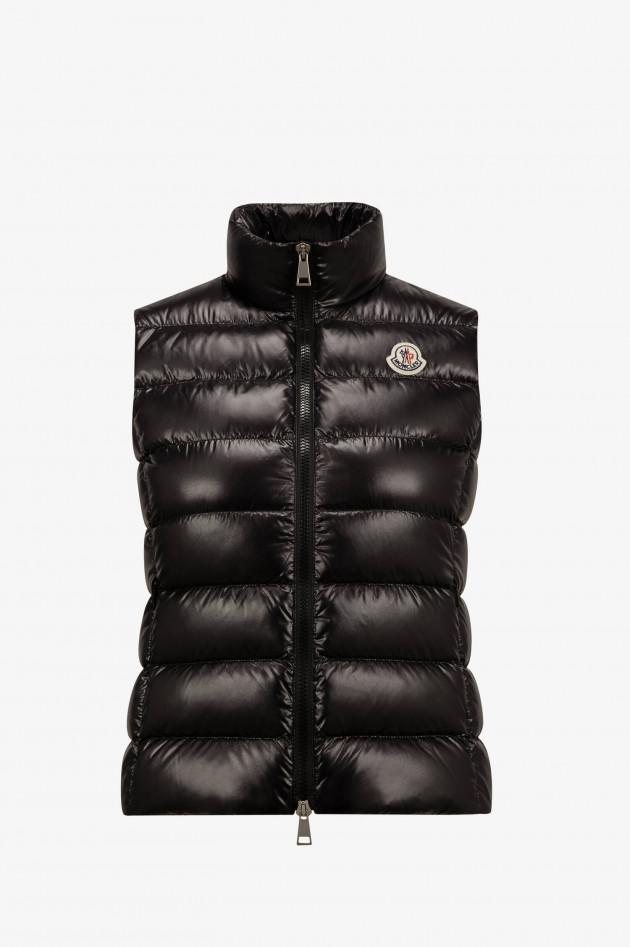 Moncler Daunengilet GHANY in glänzend Schwarz