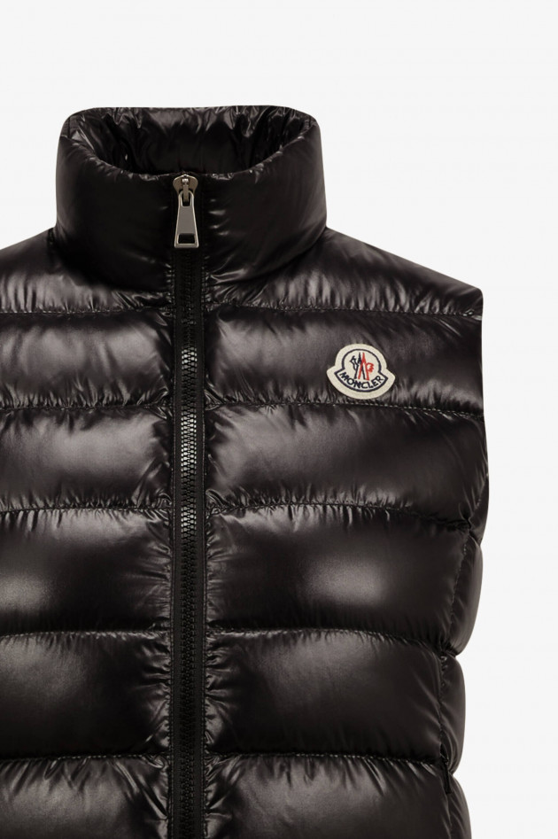 Moncler Daunengilet GHANY in glänzend Schwarz