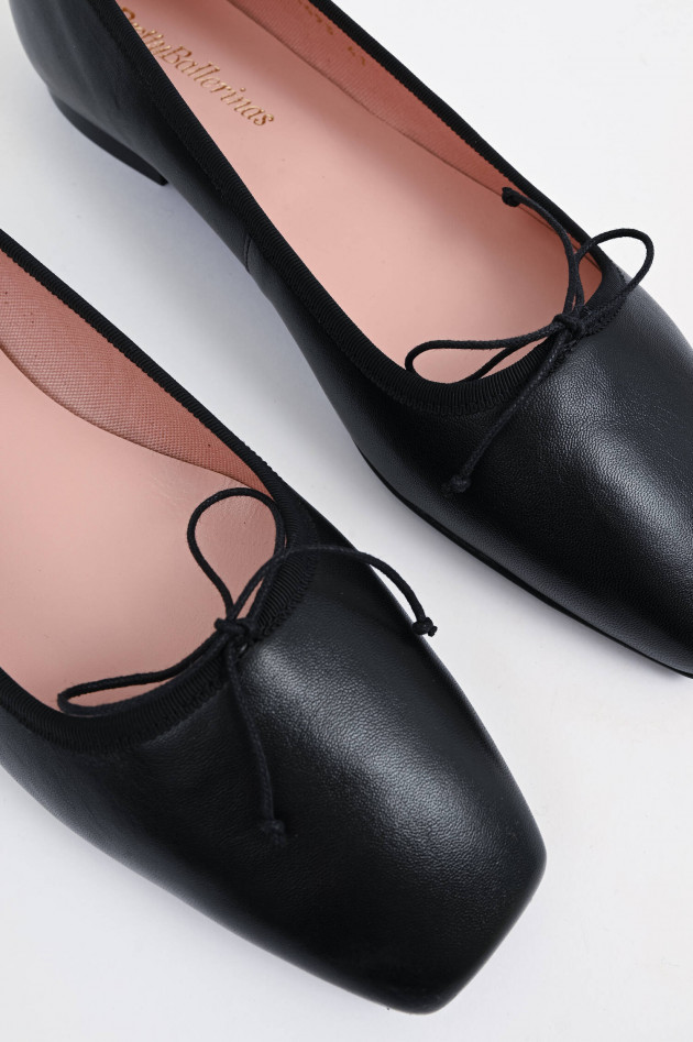 Pretty Ballerinas Lederballerina in Schwarz