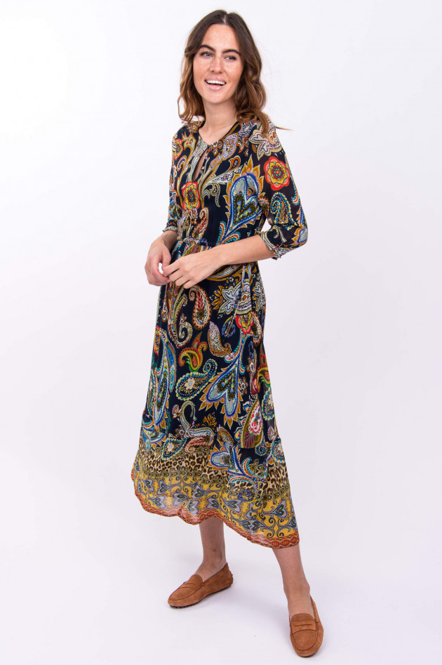 Princess goes Hollywood Maxi-Kleid im Paisley-Design in Navy