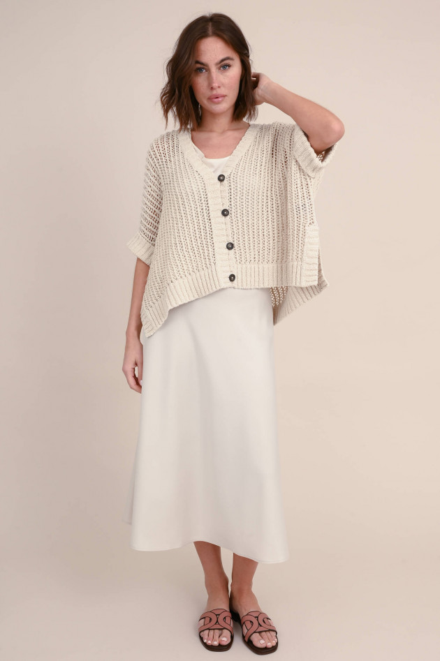 Repeat Cardigan aus reiner Baumwolle in Ivory