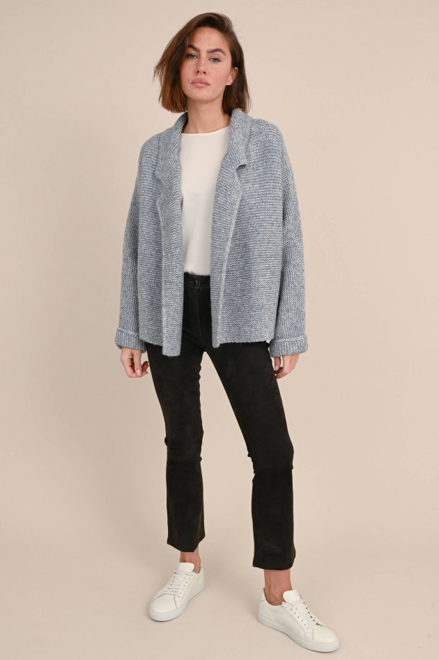 Repeat Strick Cardigan in Grau meliert