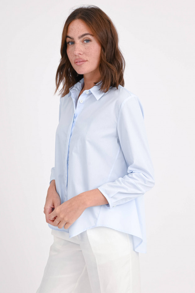 Robert Friedman Bluse aus Baumwolle in Hellblau