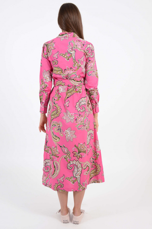 Robert Friedman Blusenkleid in Pink gemustert