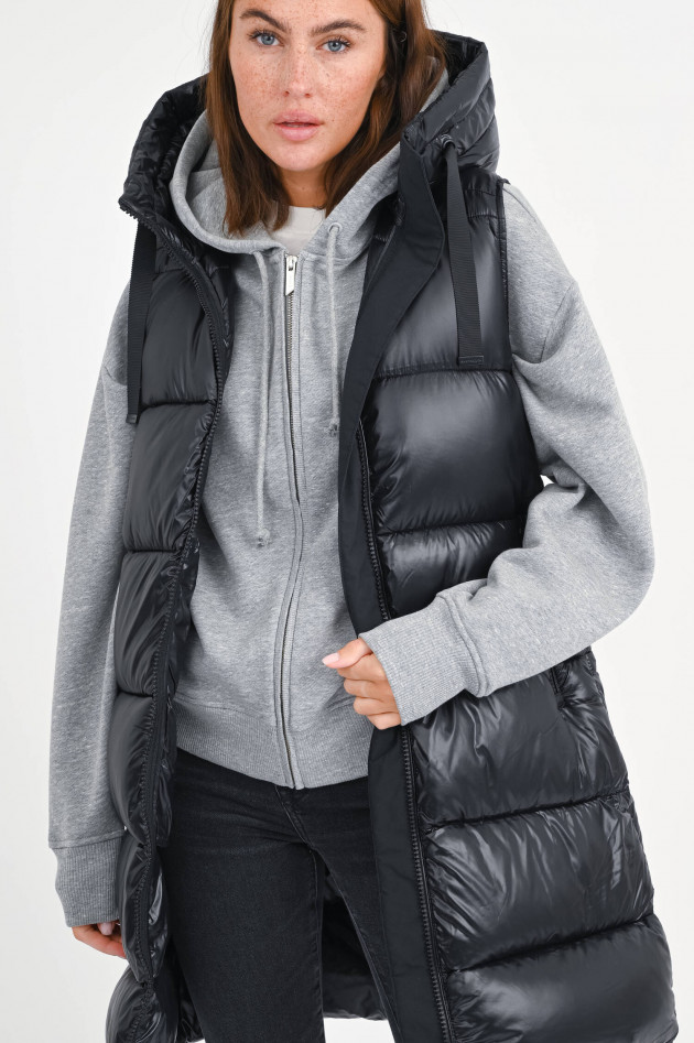 Save the duck Langes Gilet IRIA in Schwarz